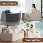 Poltrona singola in rovere bianco americano con cuscino