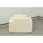 Poltrona singola in rovere bianco americano con cuscino