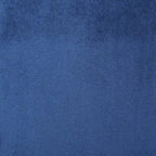 Poltrona Wingback monoposto in velluto blu navy