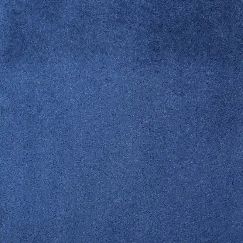 Poltrona Wingback monoposto in velluto blu navy
