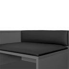 Panca Contenitore Portascarpe Imbottita Bianca / Azzurra / Blu Scuro / Grigia / Bianco Antico con Scomparto Nascosto, Posto Singolo