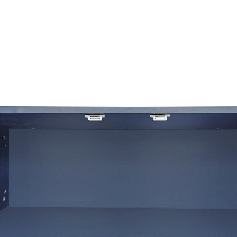 Panca Contenitore Portascarpe Imbottita Bianca / Azzurra / Blu Scuro / Grigia / Bianco Antico con Scomparto Nascosto, Posto Singolo