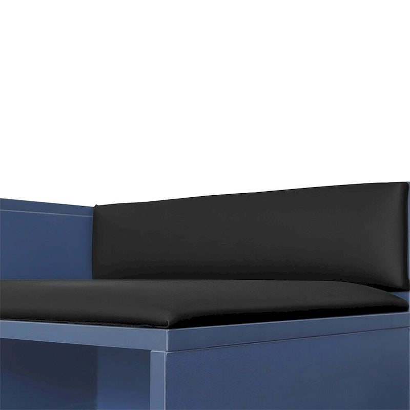 Panca Contenitore Portascarpe Imbottita Bianca / Azzurra / Blu Scuro / Grigia / Bianco Antico con Scomparto Nascosto, Posto Singolo