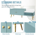 Panca Contenitore Portascarpe Imbottita Bianca / Azzurra / Blu Scuro / Grigia / Bianco Antico con Scomparto Nascosto, Posto Singolo