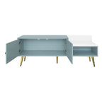 Panca Contenitore Portascarpe Imbottita Bianca / Azzurra / Blu Scuro / Grigia / Bianco Antico con Scomparto Nascosto, Posto Singolo