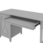 Scrivania per computer da 54" con cassettiera a 2 cassetti, vari colori, monoposto