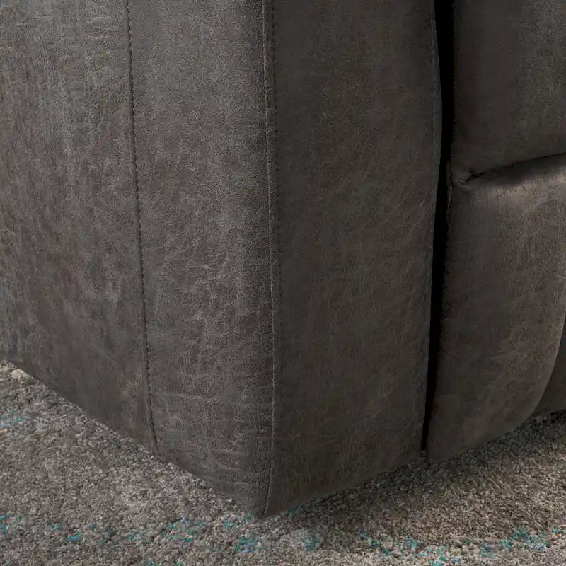 Poltrona reclinabile elettrica Slate con portabicchieri, porta USB e vano portaoggetti nel bracciolo, singola