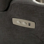 Poltrona reclinabile elettrica Slate con portabicchieri, porta USB e vano portaoggetti nel bracciolo, singola