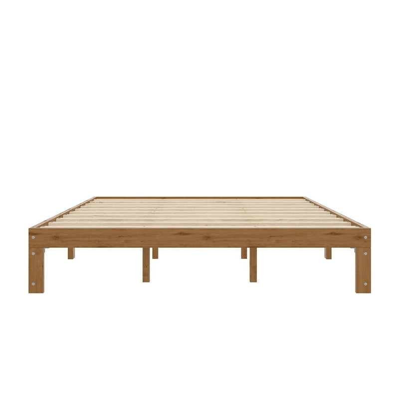 Letto matrimoniale Natural Pine Queen con base a doghe, Per 2 persone