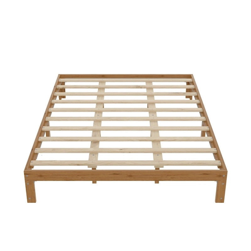 Letto matrimoniale Natural Pine Queen con base a doghe, Per 2 persone