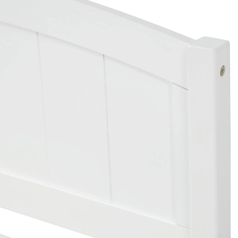 Letto a Piattaforma Singolo con 2 Cassetti Contenitore – Grigio / Bianco / Espresso, 1 Posto