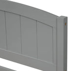 Letto a Piattaforma Singolo con 2 Cassetti Contenitore – Grigio / Bianco / Espresso, 1 Posto