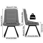 Sedia girevole da pranzo alta schienale, grigio/kaki, set da 2 pezzi