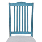 Set da pranzo 6 pezzi blu/grigio anticato per 5 – Tavolo, 4 sedie e panca