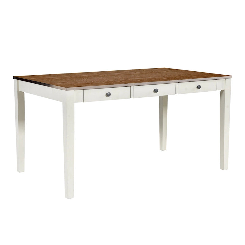 Set da pranzo 6 pezzi blu/grigio anticato per 5 – Tavolo, 4 sedie e panca