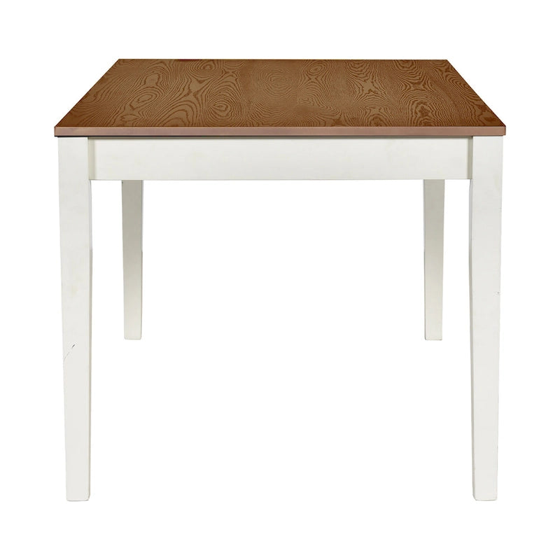 Set da pranzo 6 pezzi blu/grigio anticato per 5 – Tavolo, 4 sedie e panca