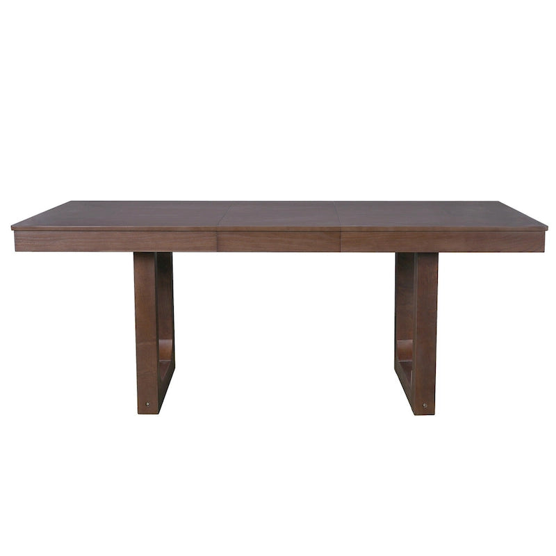 Set da pranzo allungabile in rovere naturale a 5 pezzi, stile rustico, per 4–6 persone
