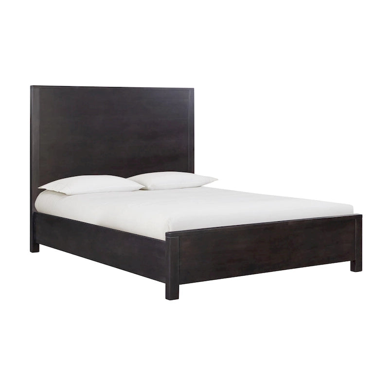 Struttura letto in legno a basso profilo – Grigio lavato / Rovere / Cioccolato / Terra d'ombra vintage – Singolo / Matrimoniale / Queen / King, Posti letto 1–2