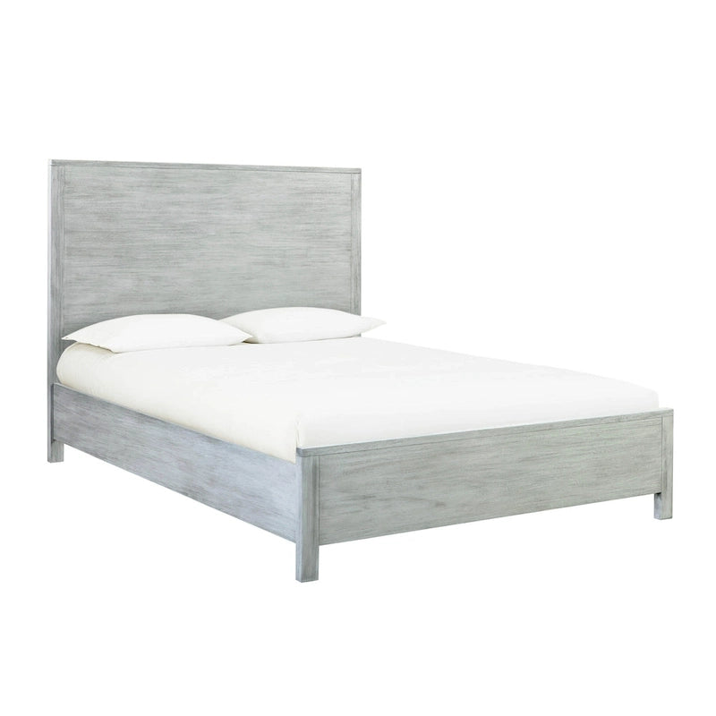 Struttura letto in legno a basso profilo – Grigio lavato / Rovere / Cioccolato / Terra d'ombra vintage – Singolo / Matrimoniale / Queen / King, Posti letto 1–2