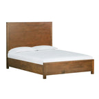 Struttura letto in legno a basso profilo – Grigio lavato / Rovere / Cioccolato / Terra d'ombra vintage – Singolo / Matrimoniale / Queen / King, Posti letto 1–2