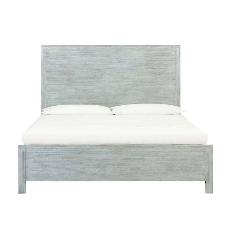 Struttura letto in legno a basso profilo – Grigio lavato / Rovere / Cioccolato / Terra d'ombra vintage – Singolo / Matrimoniale / Queen / King, Posti letto 1–2