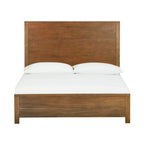 Struttura letto in legno a basso profilo – Grigio lavato / Rovere / Cioccolato / Terra d'ombra vintage – Singolo / Matrimoniale / Queen / King, Posti letto 1–2