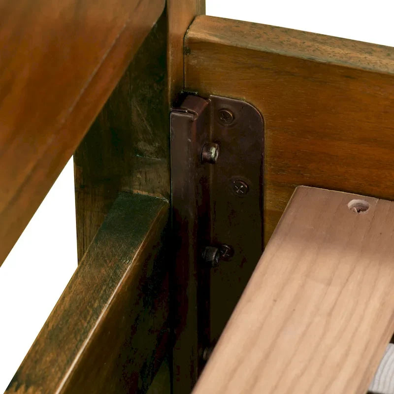 Struttura letto in legno a basso profilo – Grigio lavato / Rovere / Cioccolato / Terra d'ombra vintage – Singolo / Matrimoniale / Queen / King, Posti letto 1–2