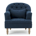 Poltrona con braccioli a botte trapuntata grigia / beige / sabbia / blu / grigio scuro, a seduta singola