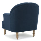Poltrona con braccioli a botte trapuntata grigia / beige / sabbia / blu / grigio scuro, a seduta singola