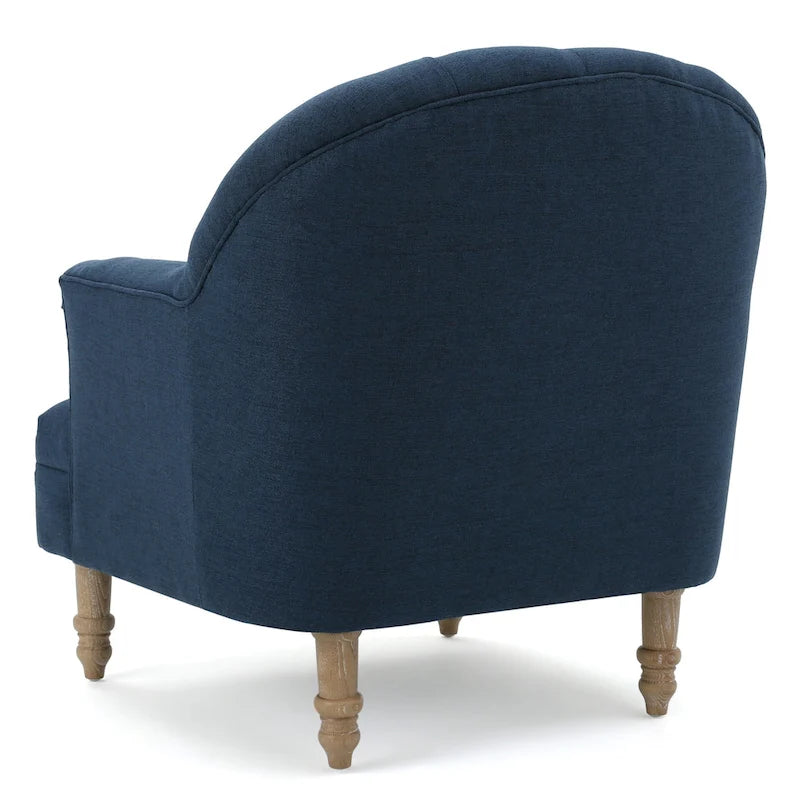 Poltrona con braccioli a botte trapuntata grigia / beige / sabbia / blu / grigio scuro, a seduta singola
