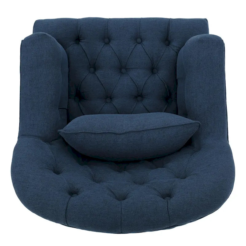 Poltrona con braccioli a botte trapuntata grigia / beige / sabbia / blu / grigio scuro, a seduta singola