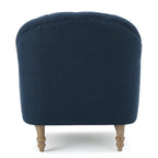 Poltrona con braccioli a botte trapuntata grigia / beige / sabbia / blu / grigio scuro, a seduta singola