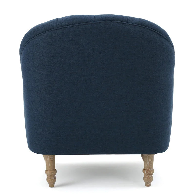 Poltrona con braccioli a botte trapuntata grigia / beige / sabbia / blu / grigio scuro, a seduta singola