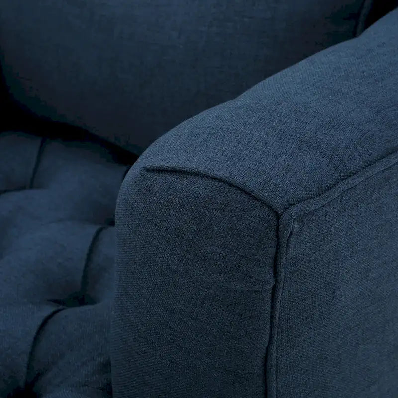 Poltrona con braccioli a botte trapuntata grigia / beige / sabbia / blu / grigio scuro, a seduta singola