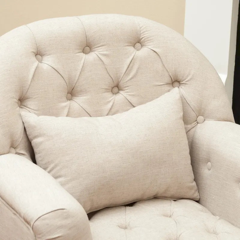 Poltrona con braccioli a botte trapuntata grigia / beige / sabbia / blu / grigio scuro, a seduta singola