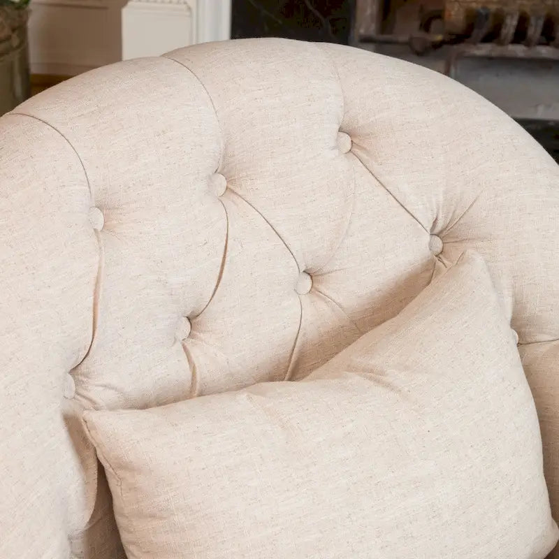 Poltrona con braccioli a botte trapuntata grigia / beige / sabbia / blu / grigio scuro, a seduta singola