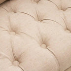 Poltrona con braccioli a botte trapuntata grigia / beige / sabbia / blu / grigio scuro, a seduta singola