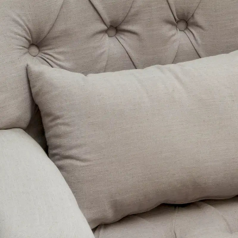 Poltrona con braccioli a botte trapuntata grigia / beige / sabbia / blu / grigio scuro, a seduta singola