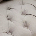 Poltrona con braccioli a botte trapuntata grigia / beige / sabbia / blu / grigio scuro, a seduta singola