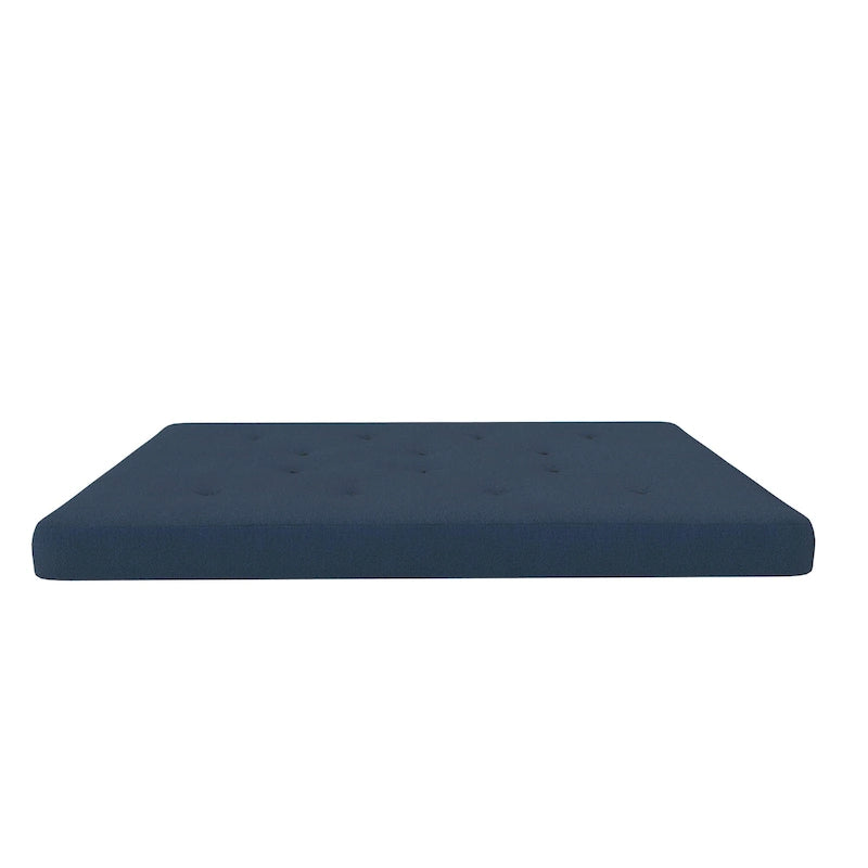 Materasso Futon a molle da 6 pollici, misura piazza e mezza, microfibra e lino, adatto a 2 persone/3 posti, colori assortiti