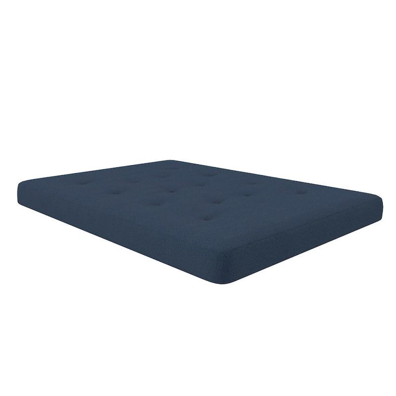 Materasso Futon a molle da 6 pollici, misura piazza e mezza, microfibra e lino, adatto a 2 persone/3 posti, colori assortiti