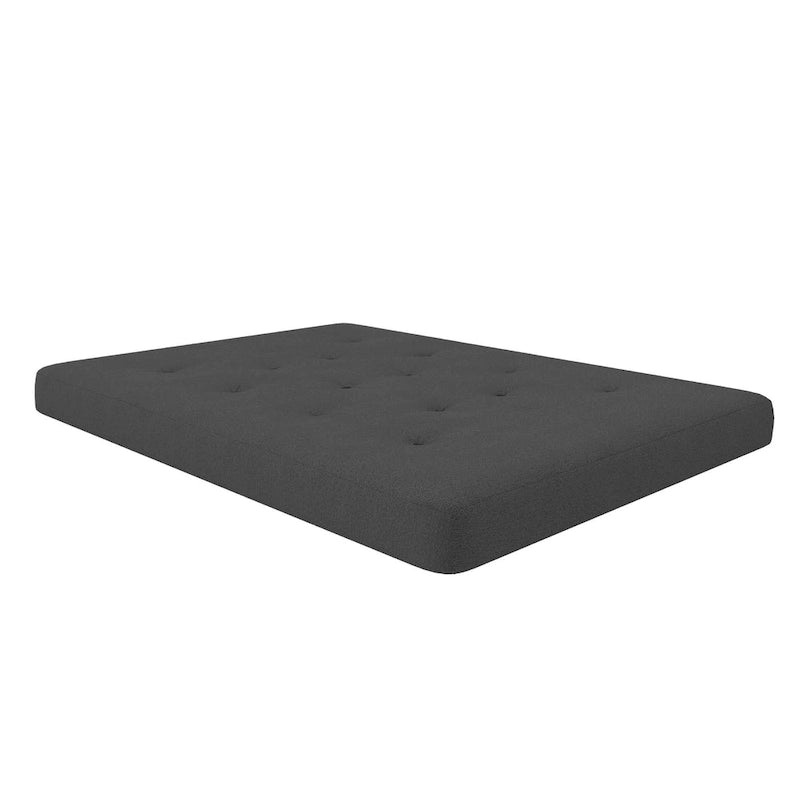 Materasso Futon a molle da 6 pollici, misura piazza e mezza, microfibra e lino, adatto a 2 persone/3 posti, colori assortiti