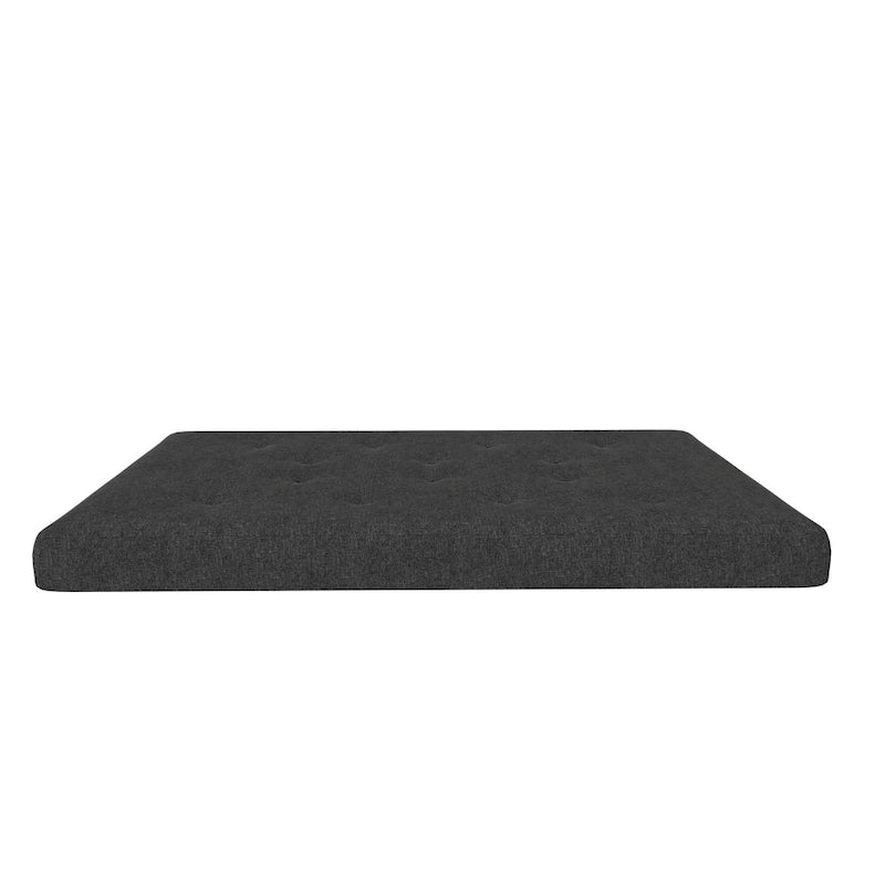 Materasso Futon a molle da 6 pollici, misura piazza e mezza, microfibra e lino, adatto a 2 persone/3 posti, colori assortiti