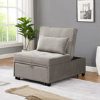 Poltrona letto convertibile grigio chiaro / blu / grigio scuro / verde, singola (1 posto)