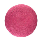 Pouf Rotondo in Juta Intrecciata, Opzioni Multicolore, Seduta per 1 Persona