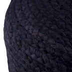 Pouf Rotondo in Juta Intrecciata, Opzioni Multicolore, Seduta per 1 Persona