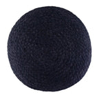 Pouf Rotondo in Juta Intrecciata, Opzioni Multicolore, Seduta per 1 Persona