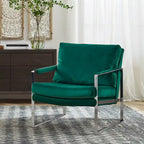 Poltroncina d'appoggio rivestita in similpelle con base a slitta in acciaio – Seduta singola, colori multipli