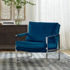 Poltroncina d'appoggio rivestita in similpelle con base a slitta in acciaio – Seduta singola, colori multipli