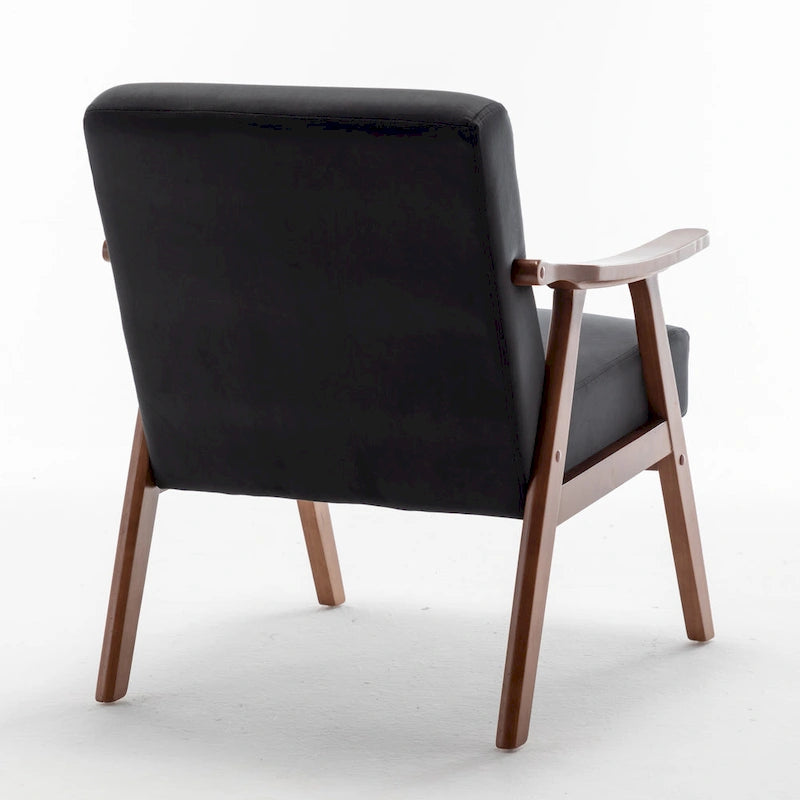 Poltrona d'Appoggio in Velluto Larga 67 cm, Stile Moderno di Metà Secolo, Seduta Singola